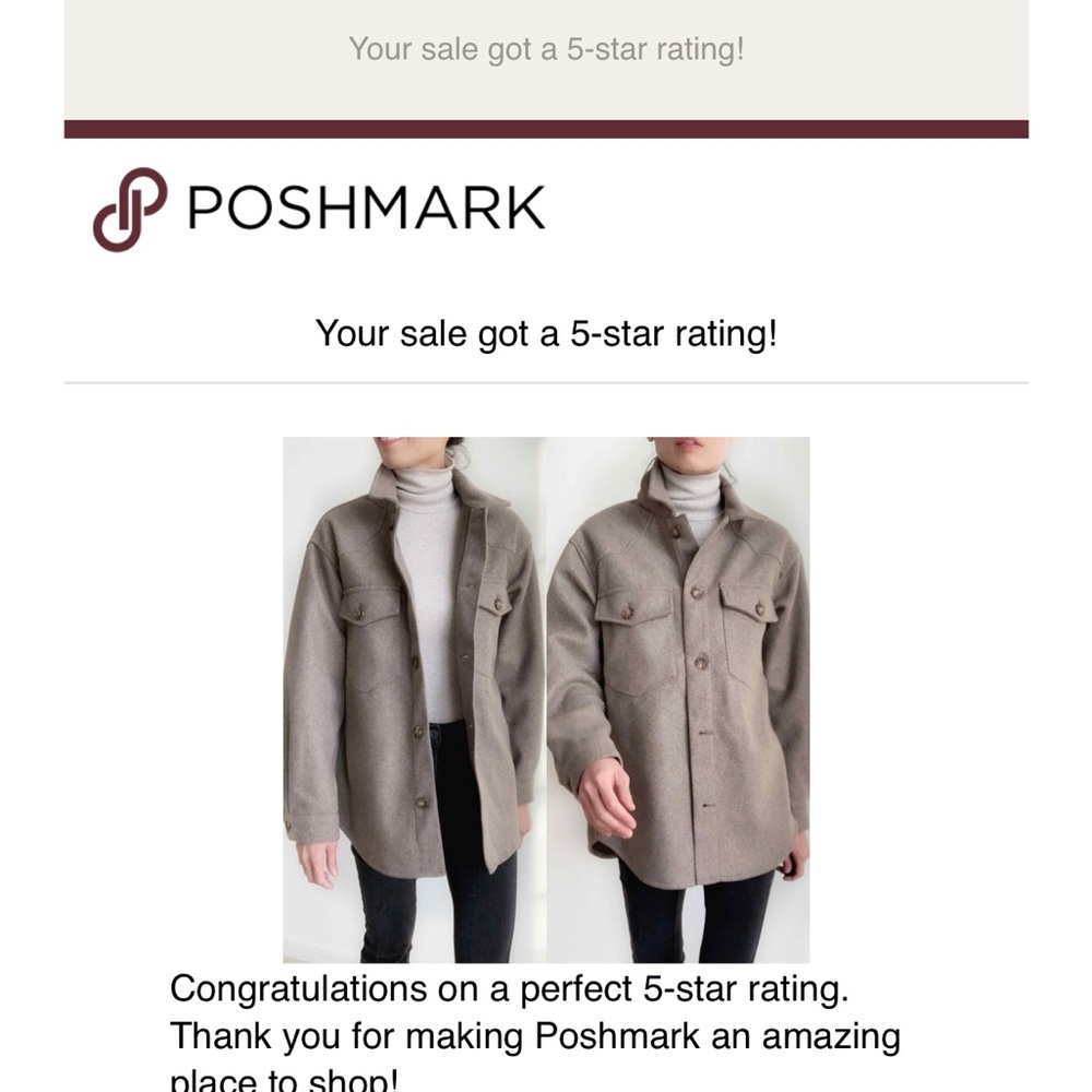 THE CASHMERE LIKE BUTTON DOWN SHACKET - FAWN - Picture 6 of 12